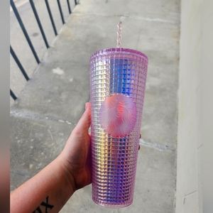 Starbucks Pink Grid Cup